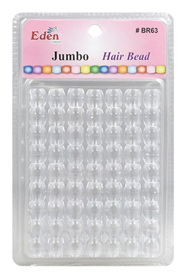 Eden Jumbo Hair Beads - Clear #BR63C  - Dollar Deals