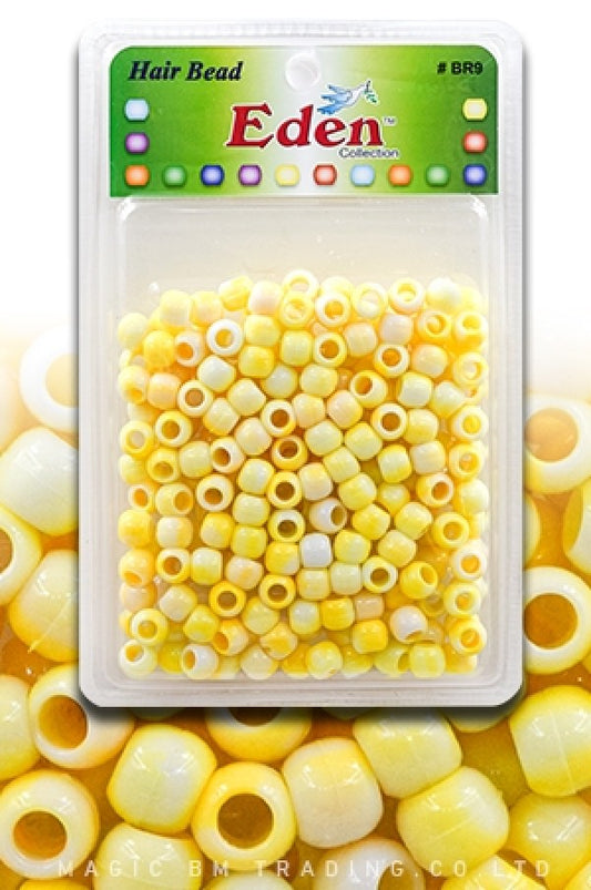 Eden Medium Hair Beads Jumbo Pack -  Yellow Two Tone #BR9WYEL