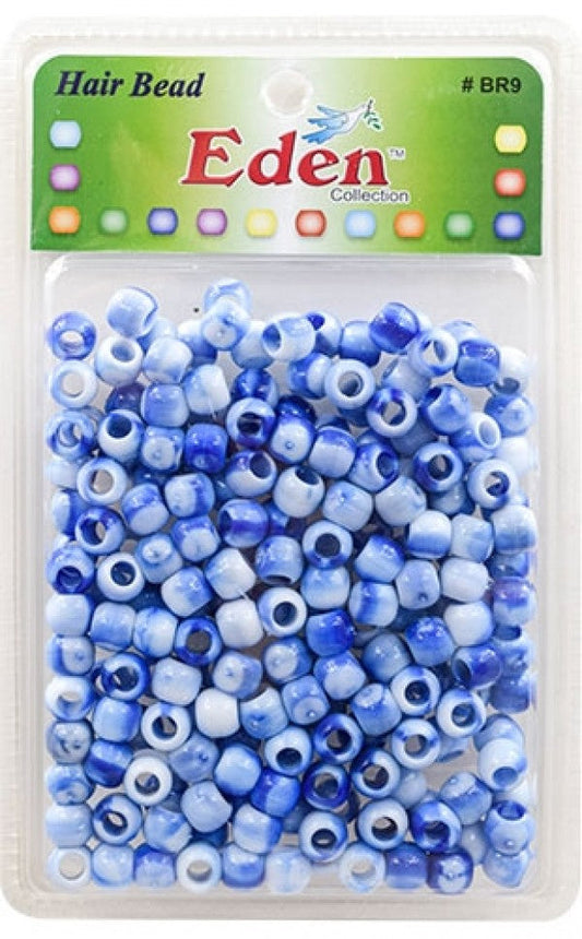 Eden Medium Hair Beads Jumbo Pack - Blue Two Tone #BR9WBLU
