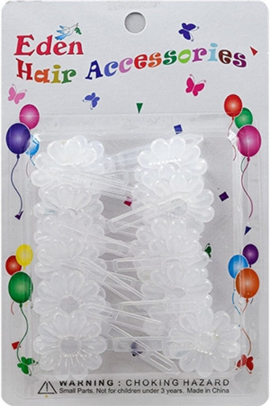 Eden Hair Barrettes - Flowers Clear #FB-C