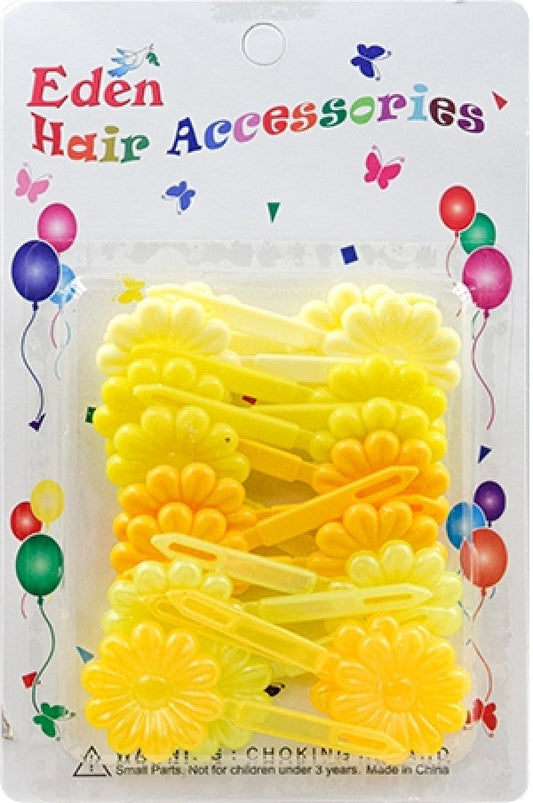 Eden Hair Barrettes -  Flower Yellow Tone #FB-YM