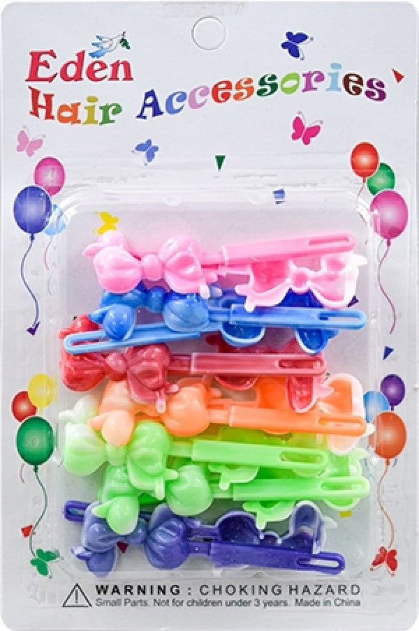 Eden Hair Barrettes - Ribbon Two Tone Assorted #TB-WAST