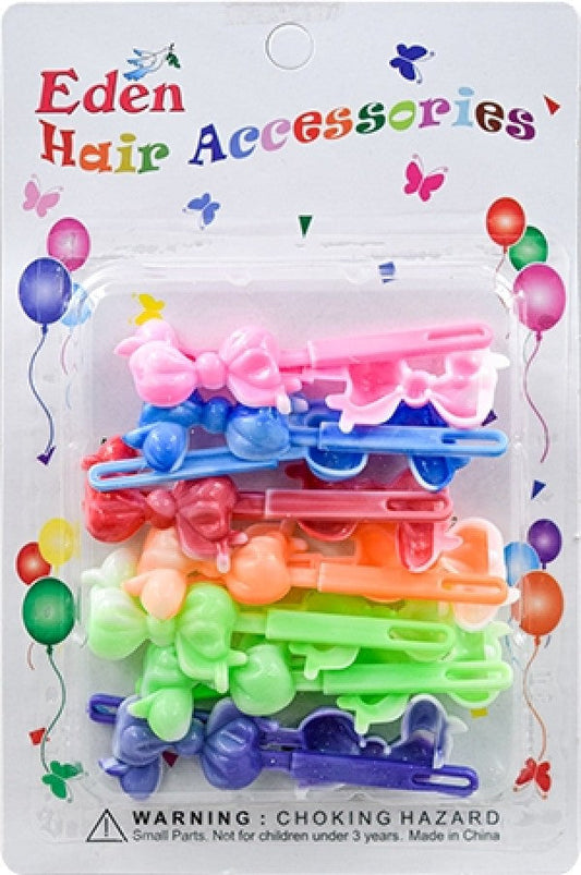 Eden Hair Barrettes - Ribbon Two Tone Assorted #TB-WAST