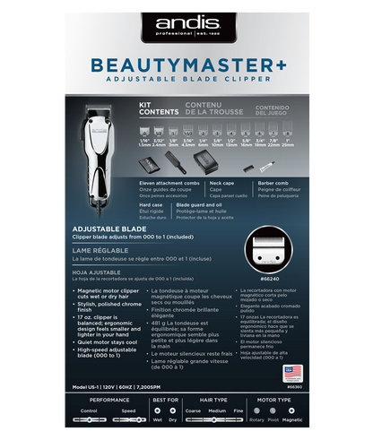Andis Beauty Master+ Adjustable Blade Clipper