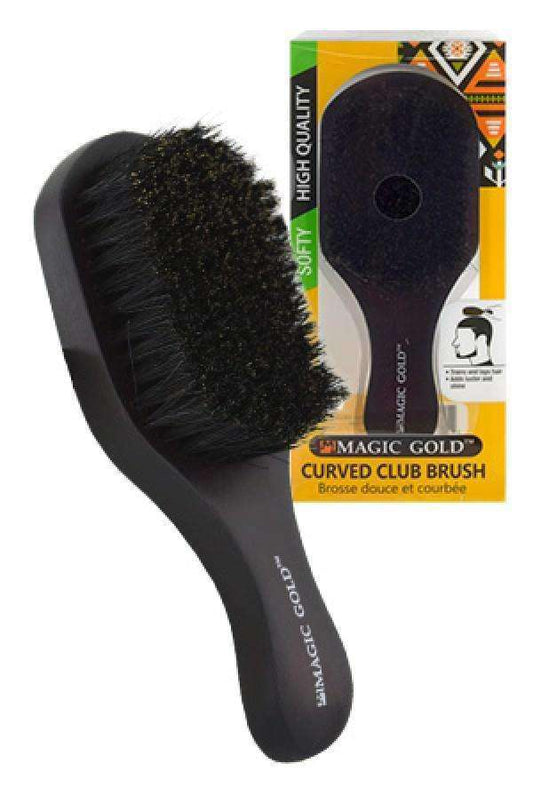 Magic Gold Soft Curved Club Brush #6807 - Beautiful Black Hair