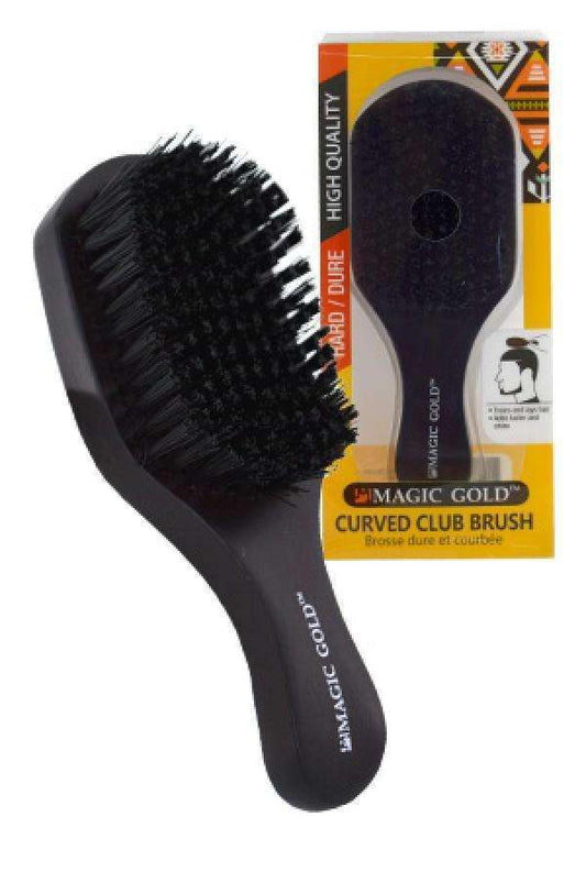 Magic Gold Hard Curved Club Brush #6808 - Beautiful Black Hair