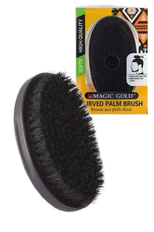 Magic Gold Soft Curved Palm Brush #6811 - Beautiful Black Hair