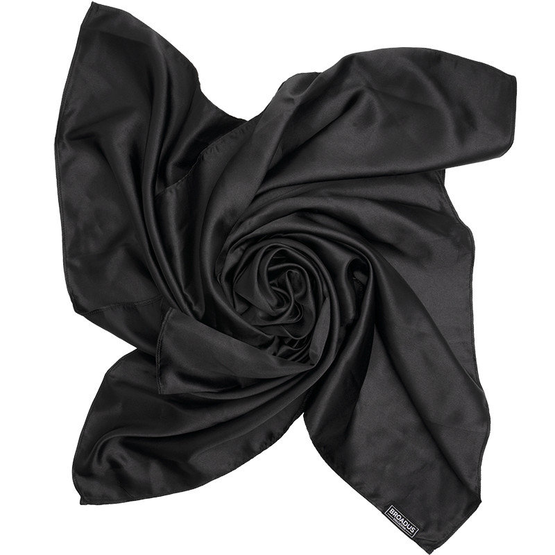 Broadus Collection Headwrap Scarf 60"X15" - Black