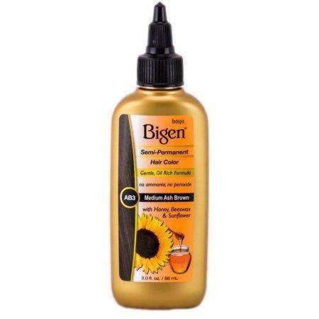 Bigen Semi Permanent Hair Color - AB3 Medium Ash Brown - Beautiful Black Hair