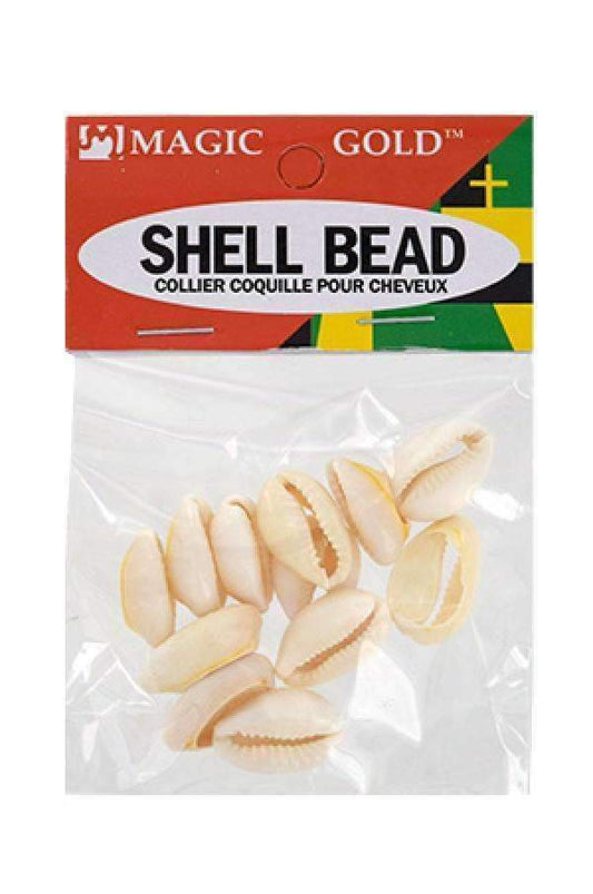 120 Magic Gold Shell Beads - Large Ivory #7001 - Beautiful Black Hair