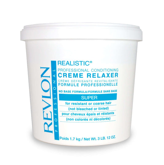 Revlon Realistic No Base Conditioning Crème Relaxer Tub - Super - Beautiful Black Hair