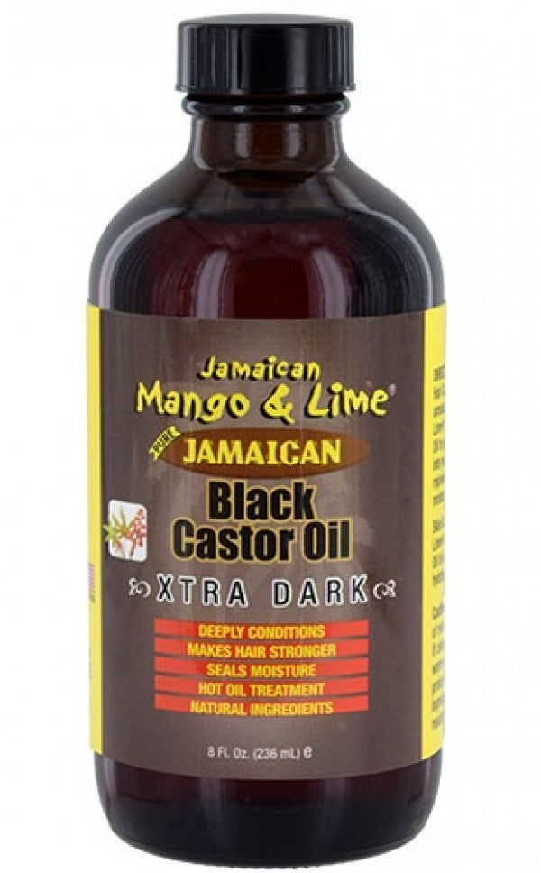 Jamaican Mango & Lime Black Castor Oil - Extra Dark 8oz - Beautiful Black Hair