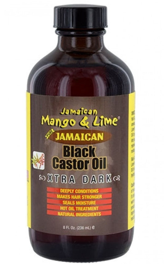 Jamaican Mango & Lime Black Castor Oil - Extra Dark 8oz - Beautiful Black Hair