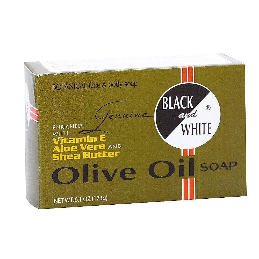 Black & White Olive Oil Soap - Deluxe Beauty Supply