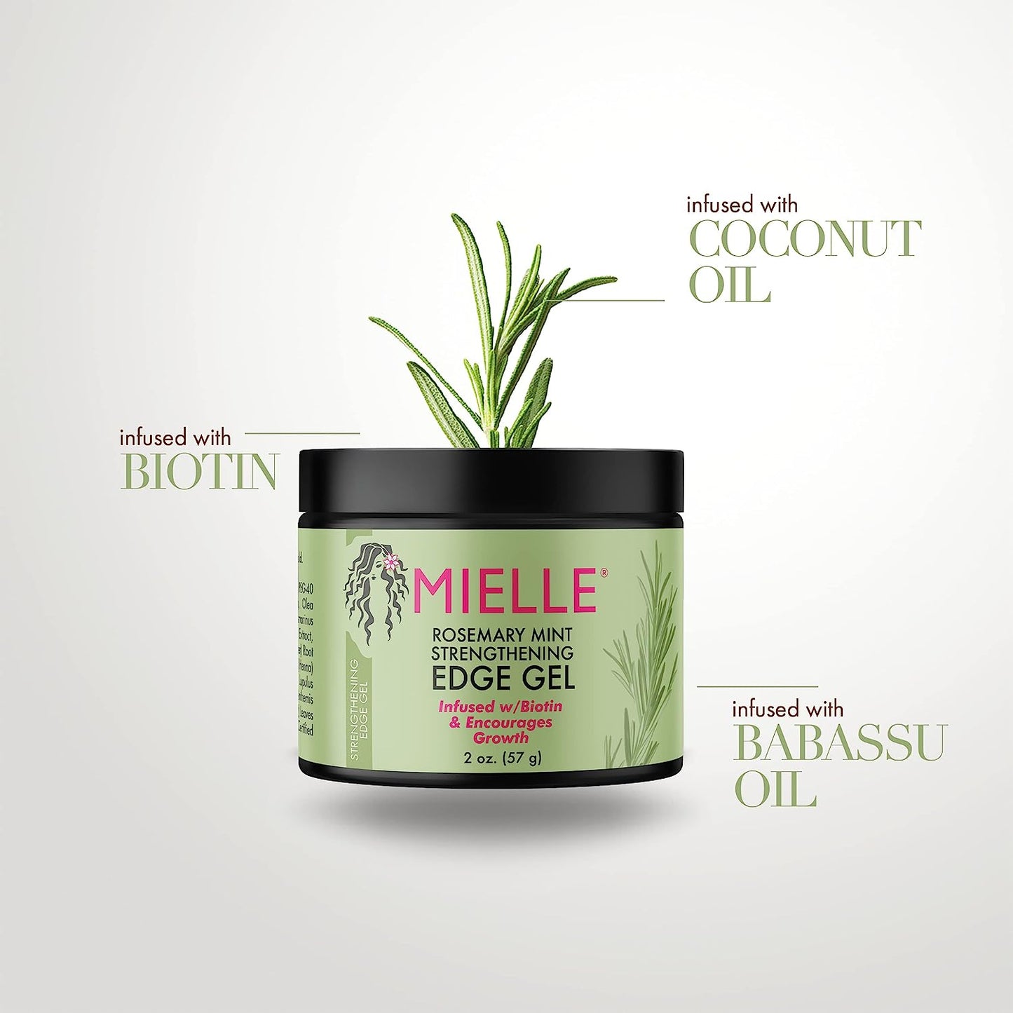 Mielle Rosemary Mint Hair Strengthening Edge Gel