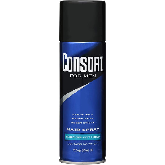 Consort Hair Spray For Men - Extra Hold - Beautiful Black Hair