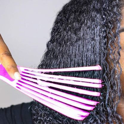 8 Row Detangling Hair Brush - Pink
