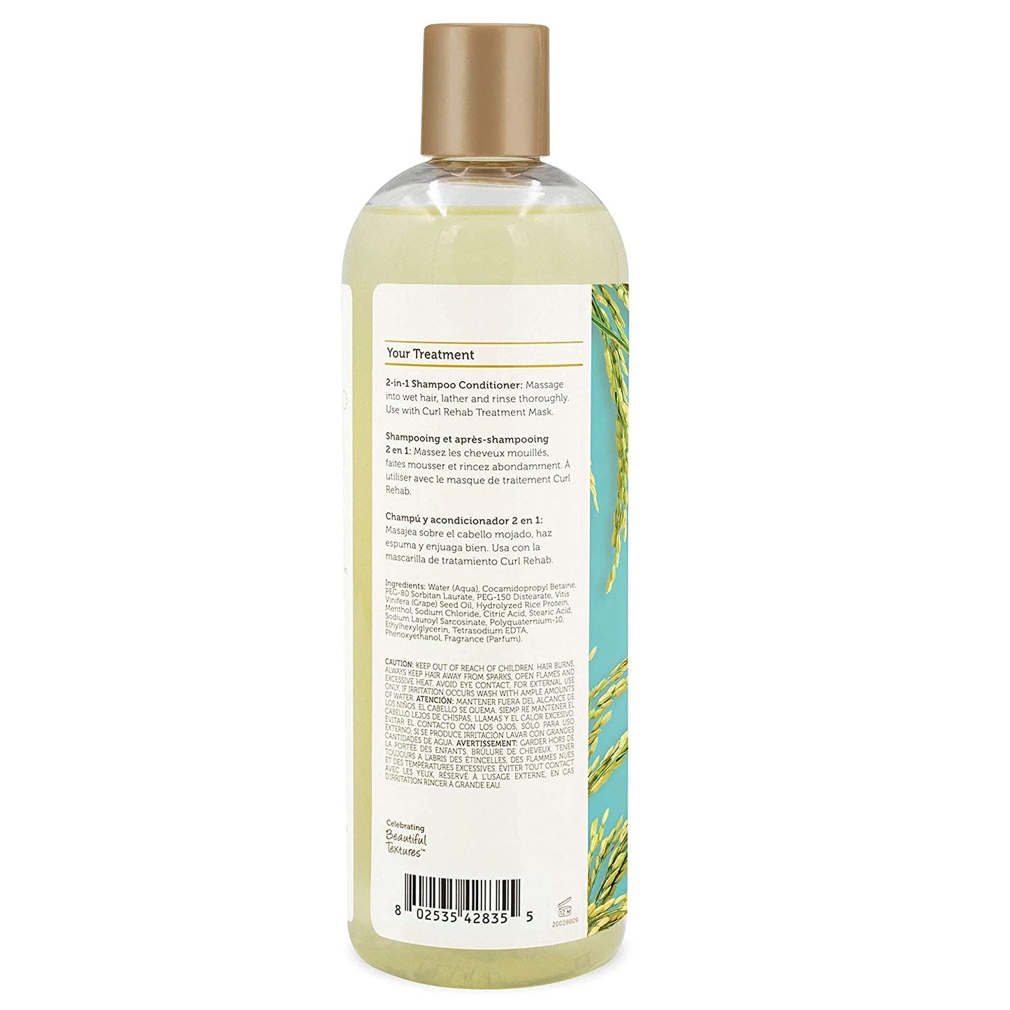 Curl Rehab Length Retention Rice Water & Grapeseed 2-N-1 Shampoo Conditioner