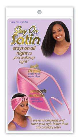 Stay On Satin Wrap Cap - Style 769 Assorted - Beautiful Black Hair