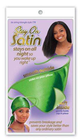 Stay On Satin Tie String Triangle - Style 778 Assorted - Beautiful Black Hair