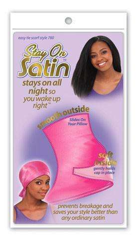 Stay On Satin Easy Tie Scarf - Style 780 Assorted - Beautiful Black Hair
