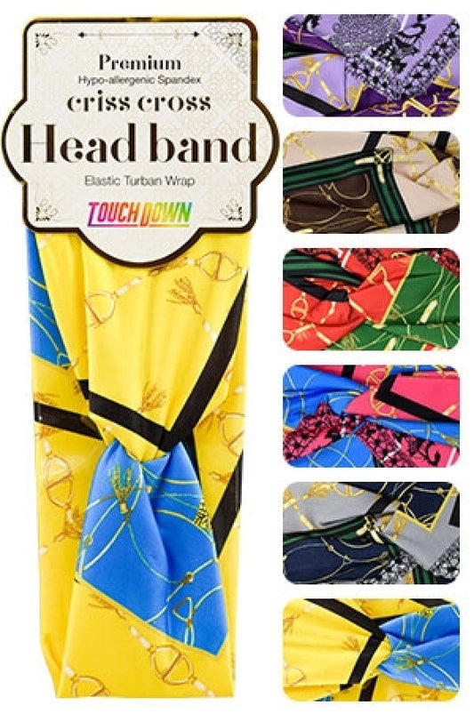Touch Down Premium Cris Cross Head Band - Renaissance