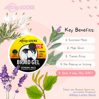 AllDay Locks Lock Braid Gel - Extreme Hold
