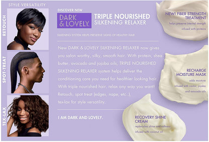 Dark & Lovely Triple Nourished Silkening No-Lye Relaxer - Super