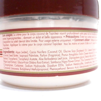 Topiclear Coconut Skin Tone Body Cream