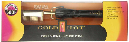 Gold N Hot Professional Pressing & Straightening Comb - Beautiful Black Hair