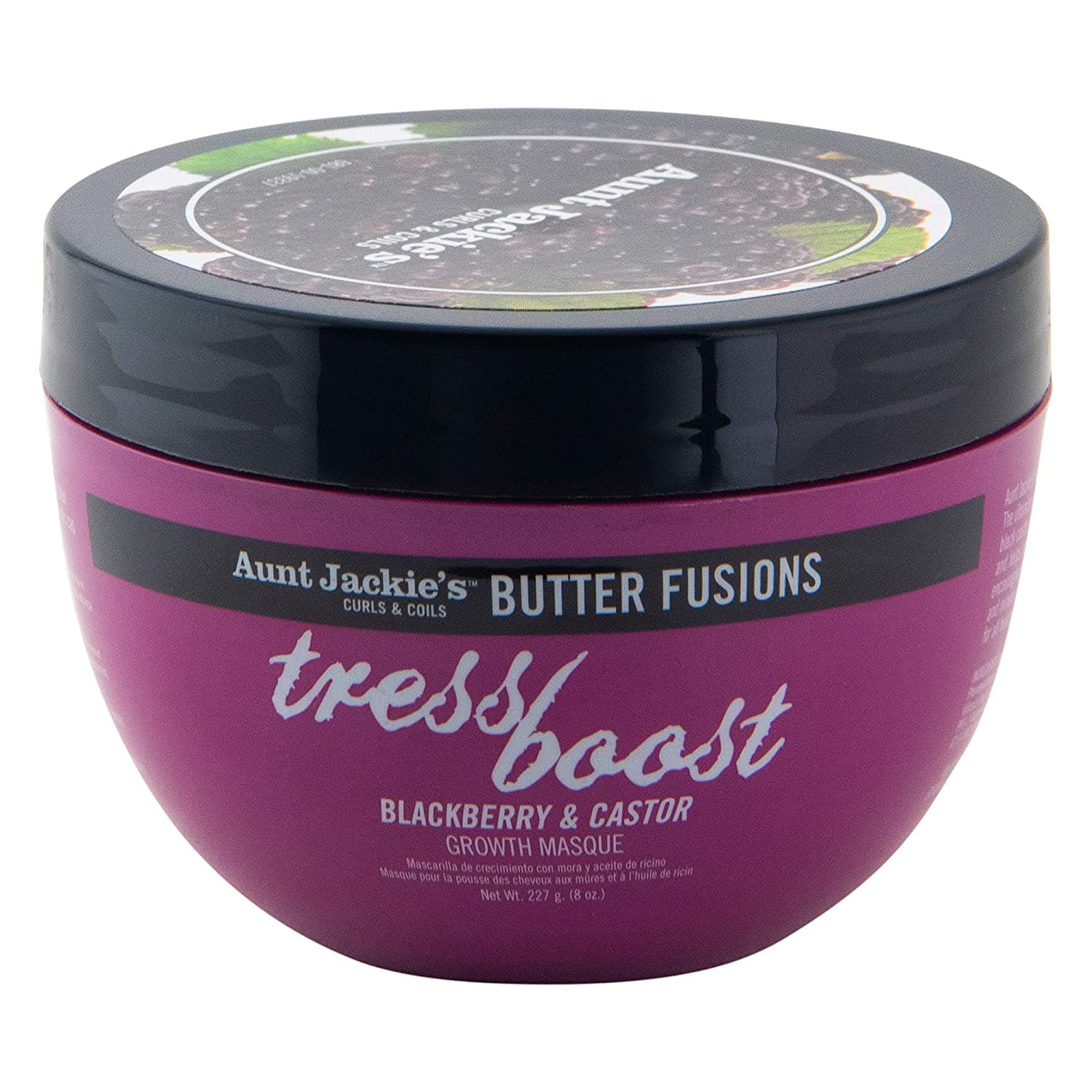 Aunt Jackie's "Tress Boost" Blackberry & Castor Hair Growth Masque - Beautiful Black Hair