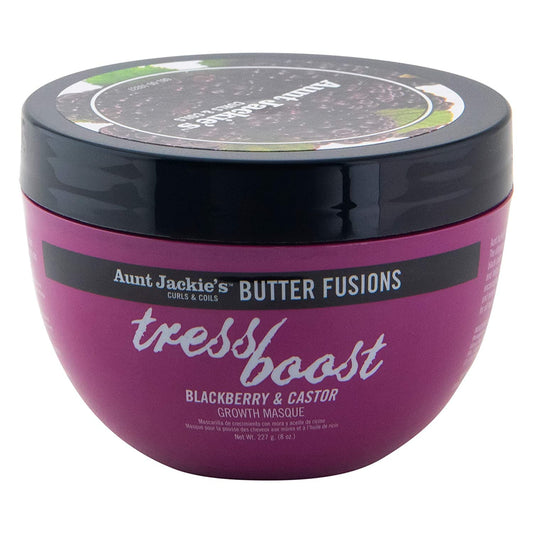 Aunt Jackie's "Tress Boost" Blackberry & Castor Hair Growth Masque - Beautiful Black Hair