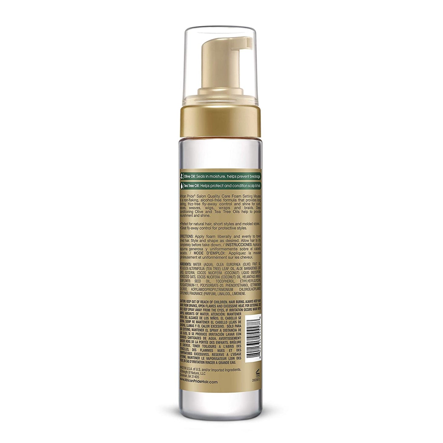 African Pride Olive Miracle Non-Flaking Foam Setting Mousse