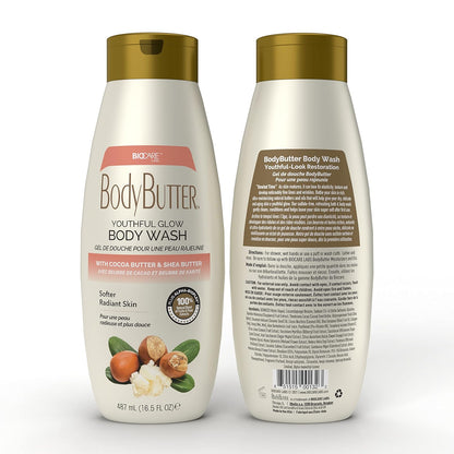 BioCare BodyButter Youthful Glow Body Wash With Cocoa Butter & Shea Butter