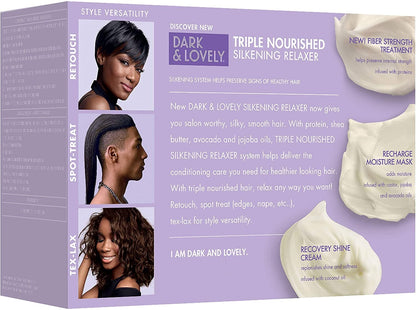 Dark & Lovely Triple Nourished Silkening No-Lye Relaxer - Super