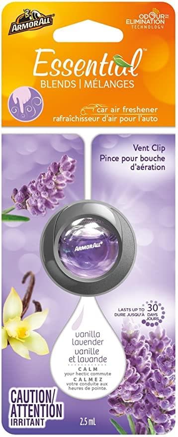 Armor All Essential Blend Car Air Freshener Vent Clip - Vanilla Lavender - Beautiful Black Hair