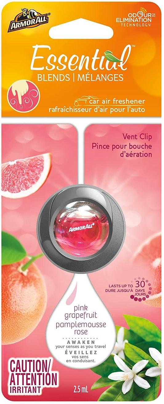 Armor All Essential Blend Car Air Freshener Vent Clip - Pink Grapefruit - Beautiful Black Hair