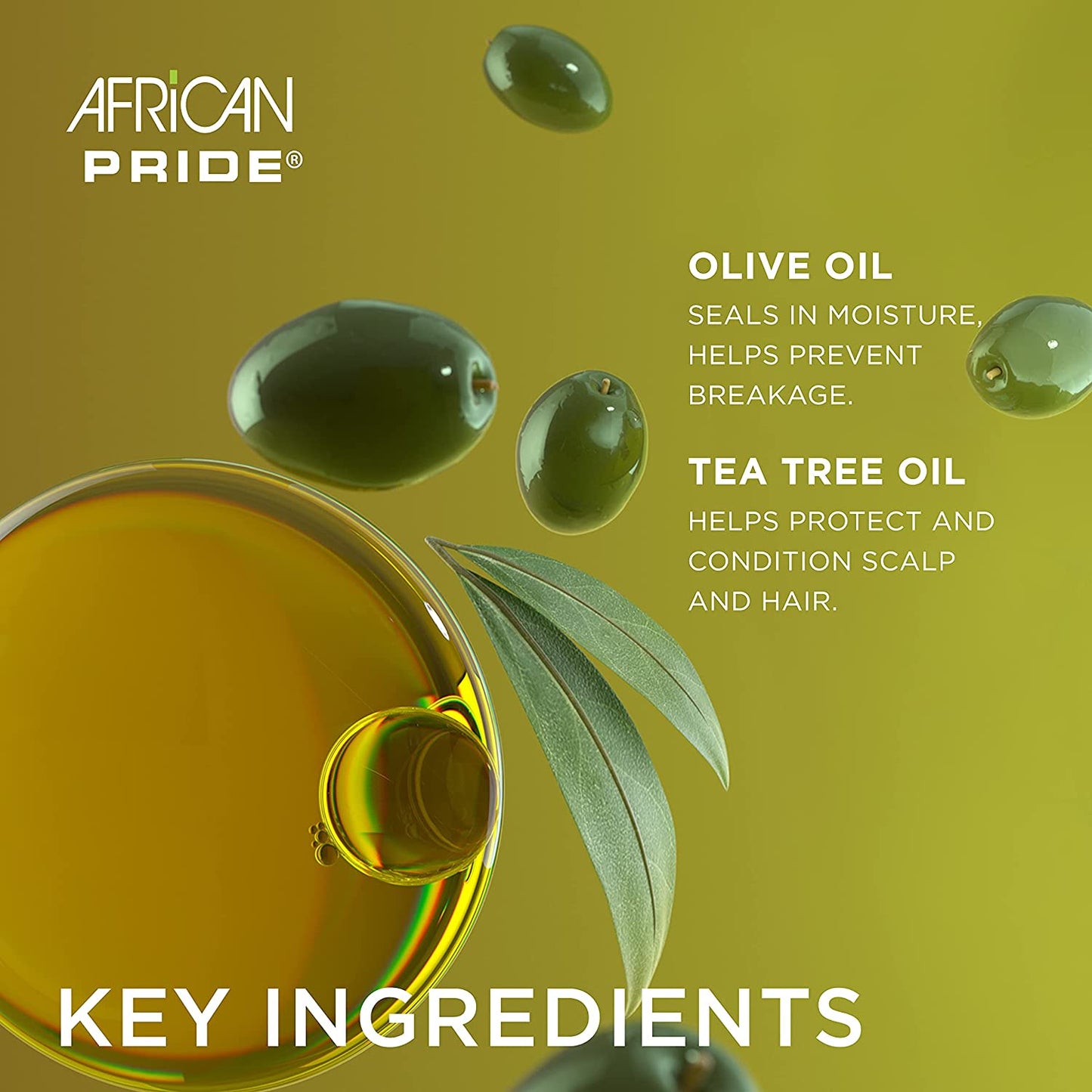African Pride Olive Miracle Non-Flaking Foam Setting Mousse