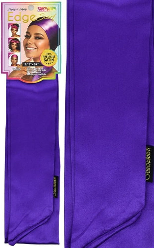 Touch Down Edge Scarf - Plain Purple - Dollar Deals