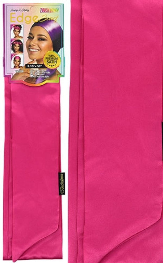 Touch Down Edge Scarf - Plain Hot Pink