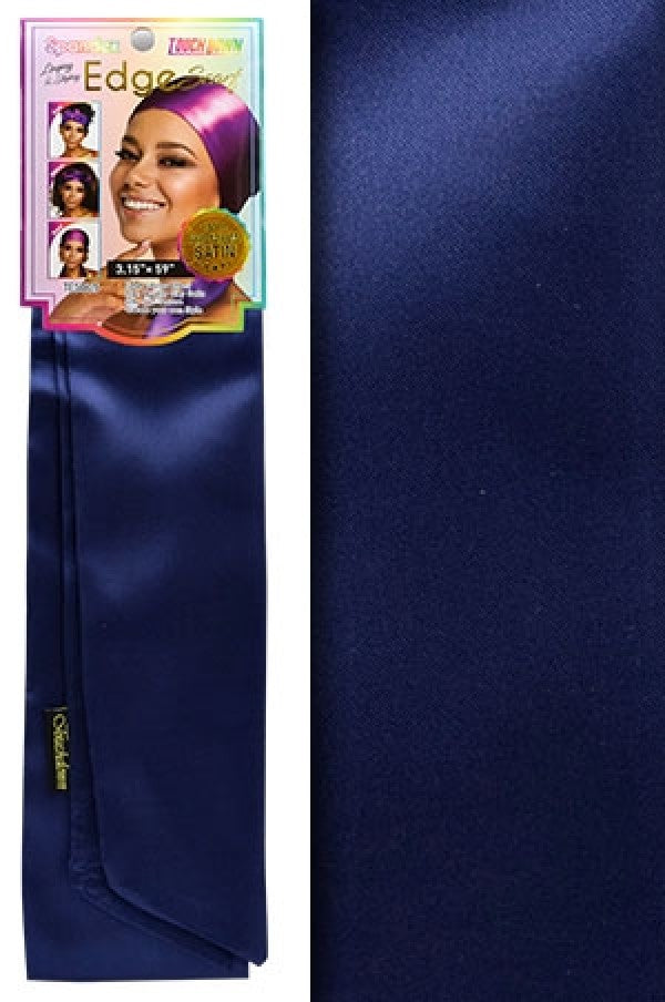 Touch Down Edge Scarf - Navy
