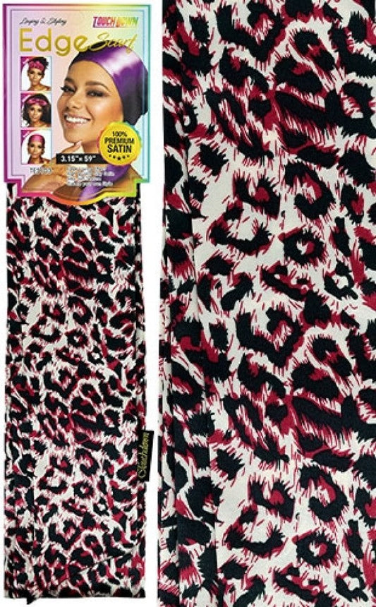 Touch Down Edge Scarf - Leopard Pink