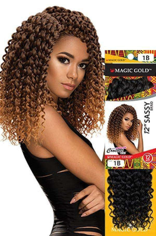 Sassy Crochet Braid 12" - Beautiful Black Hair