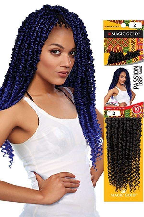 Passion Locs Crochet Braid 18" - Beautiful Black Hair