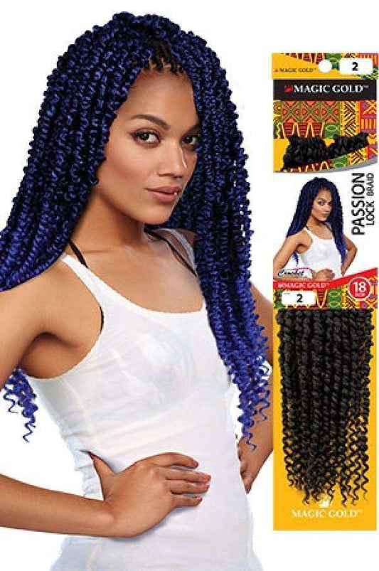 Passion Locs Crochet Braid 18" - Beautiful Black Hair