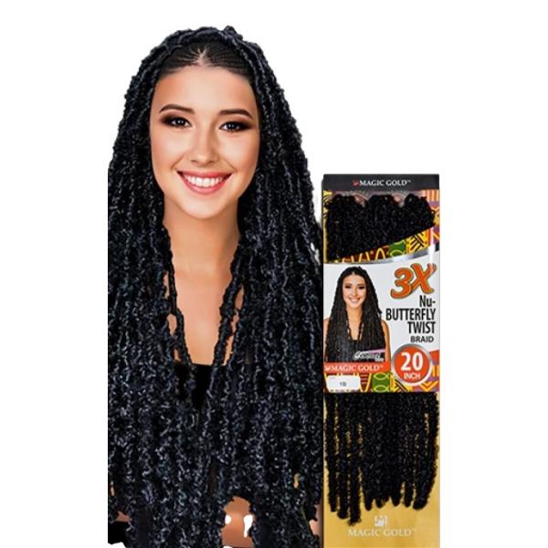 Magic Gold Collection 3X Nu Butterfly Braid 20"