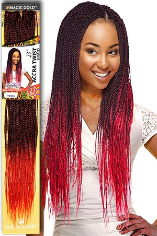 Magic Gold Accra Twist Braid 23"