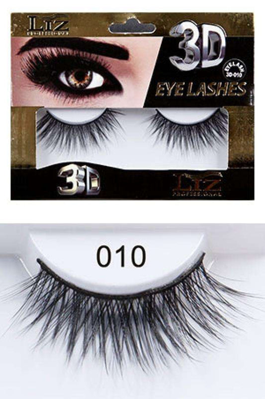 Liz Professional 3D Eye Lashes #010 - Beautiful Black Hair