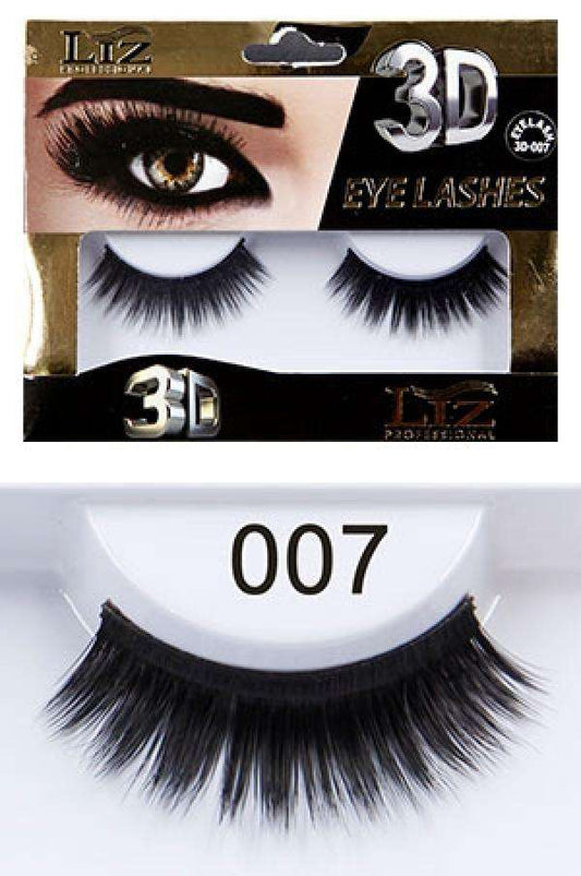 Liz Professional 3D Eye Lashes #007 - Beautiful Black Hair