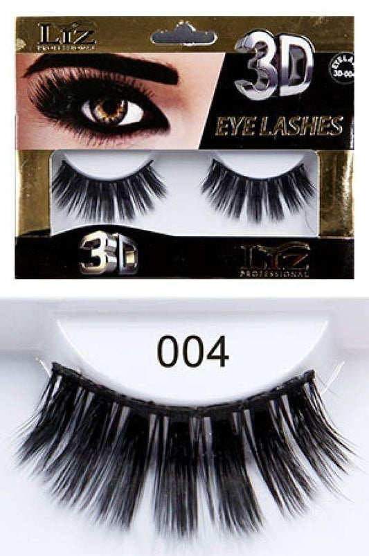 Liz Professional 3D Eye Lashes #004 - Beautiful Black Hair